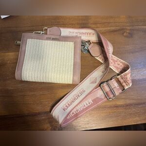 Steve Madden Cream and Pink Crossbody Bag